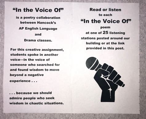 Poetry — Project VOICE.